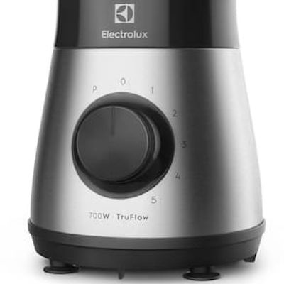 Liquidificador Electrolux EBS30 Aço Inox Escovado/Preto com Copo de Vidro 700W e 5 Velocidades Preto,Cinza / 220