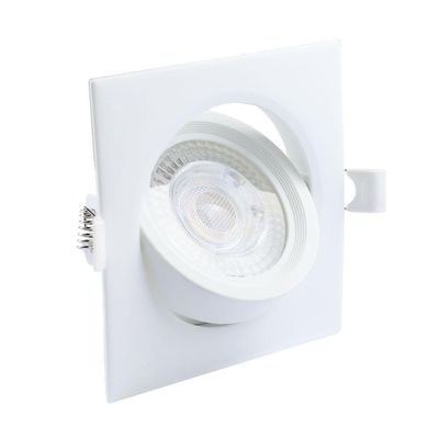 Spot De Led Embutir Alltop Mr16 Quadrado 5W Bivolt Taschibra 3000K Branco Quente Bivolt