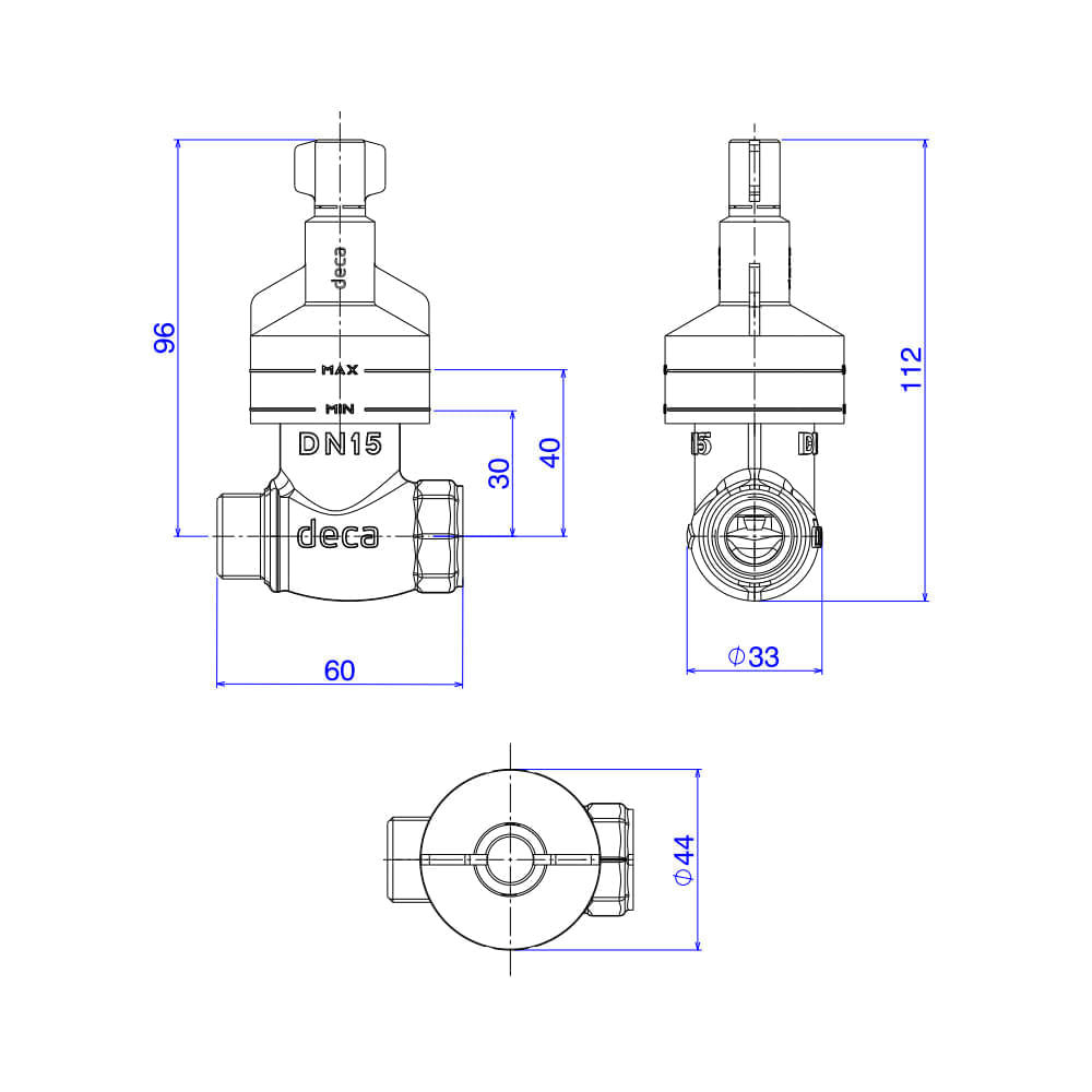 Base Registro de Pressão Deca 4416.102 1/2" Bruto