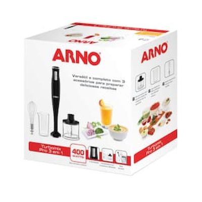 Mixer Arno Turbomix Pro 3 em 1 MX31 400W  Preto Preto / 110