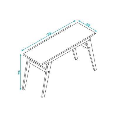 Aparador de Sala Jantar BMU179 c/ Pés Madeira 135cm Branco/Pinus - BRV