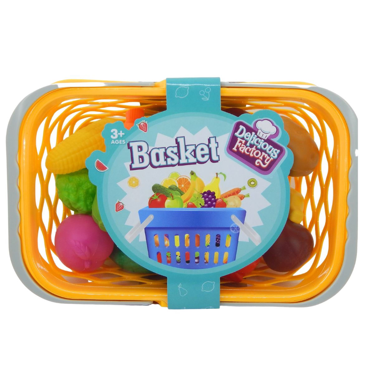 Cesto De Legumes E Frutas Amarelo Bbr T005