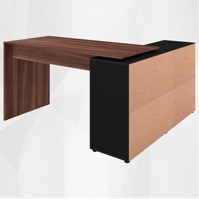 Escrivaninha Mesa Escritorio 8 Nichos Ne6 Ipe Preto Arty Ipe Preto