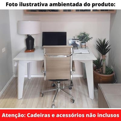 Mesa De Jantar Lisboa Univ Retangular 180 Cm Tampo De Madeira Com Laca Branca Brilhante