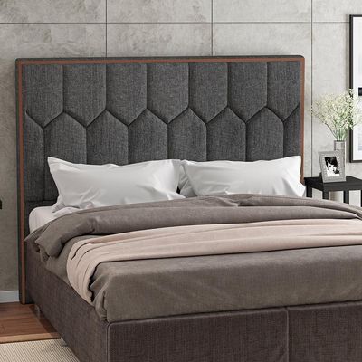 Cabeceira Cama Box Casal King 195cm P05 Londres Cinza Escuro