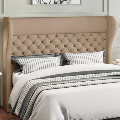 Cabeceira Cama Box Casal Queen 160cm P05 Madrid Veludo Bege