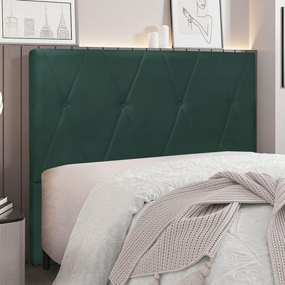 Cabeceira Para Cama Box Queen Aquilla 160Cm Veludo Verde