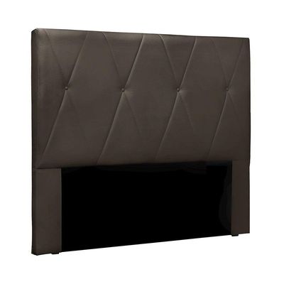 Cabeceira Para Cama Box King Aquilla 195Cm Veludo Marrom