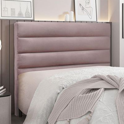 Cabeceira Para Cama Box King La Italiana 195Cm Veludo Lilás