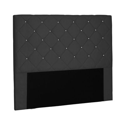 Cabeceira Tania Cama Box Queen 160Cm Suede Preto