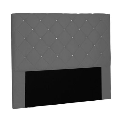 Cabeceira Tania Cama Box King 195Cm Suede Cinza