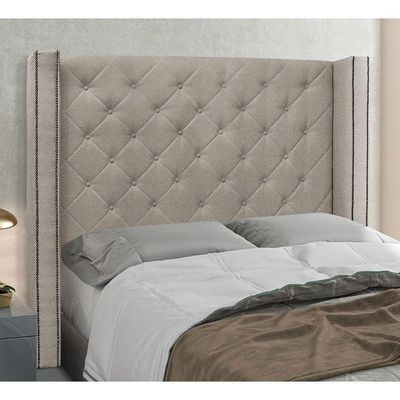 Cabeceira King 195 Cm Vicenza Linho Rustico Areia