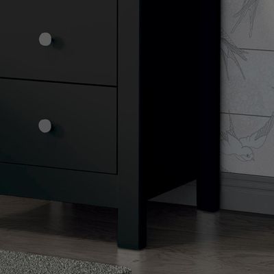 Mesa De Cabeceira Ditália 3 Gavetas Dm-113 Preto