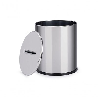 Lixeira Inox Tampa 5,4litros Decorlinelixeiras ø 18,5x23cm