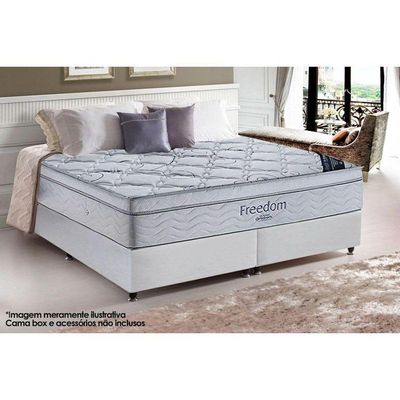 Colchão Casal Molas Ensacadas Visco Superpocket Freedom Ortopillow (138x188x32) - Ortobom