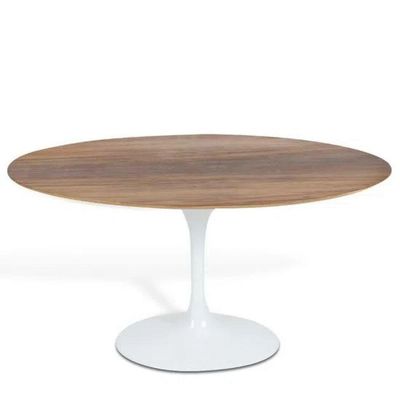 Mesa De Jantar Tulipa Saarinen Oval 235x122 Cm Branco