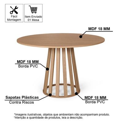 Mesa De Jantar Redonda Gabi Jade Com 4 Cadeiras Estofadas Ella Branco/cinza Escuro