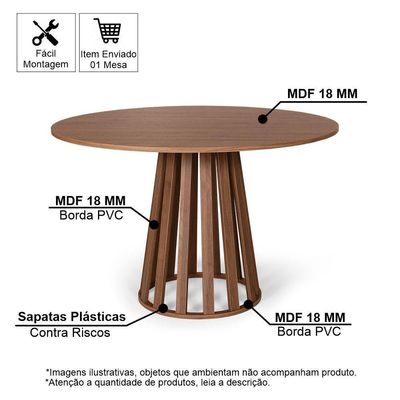 Mesa De Jantar Redonda Gabi Noronha Com 4 Cadeiras Estofadas Ella Branco/cinza Claro