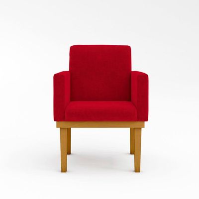 Kit 10 Poltronas Decorativa Reforçada vermelha
