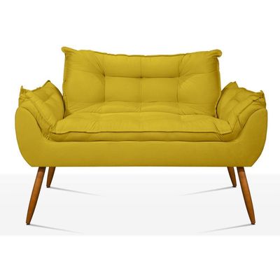 Kit Sofá Opala + 2 Poltronas Opala amarelo