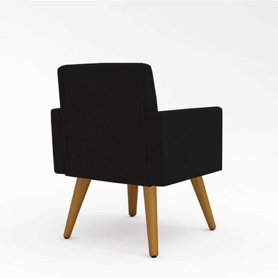 Kit Poltrona 2 Unidade Preto Azul Marinho