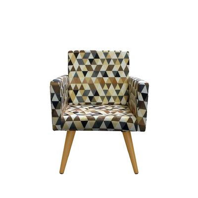 Kit 03 Poltronas Decorativas Sala Estampada