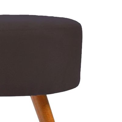 Kit 02 Poltronas Decorativas + Puff Decorativo Redondo Sala Cor:cinza