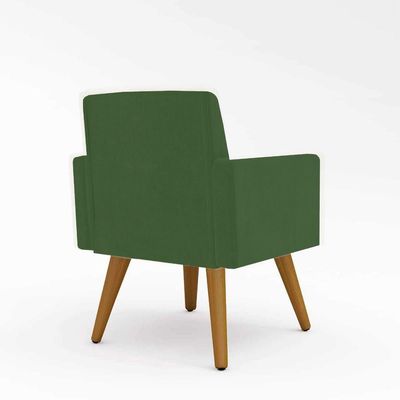 Kit 10 Poltronas Decorativa Sala Cor Verde