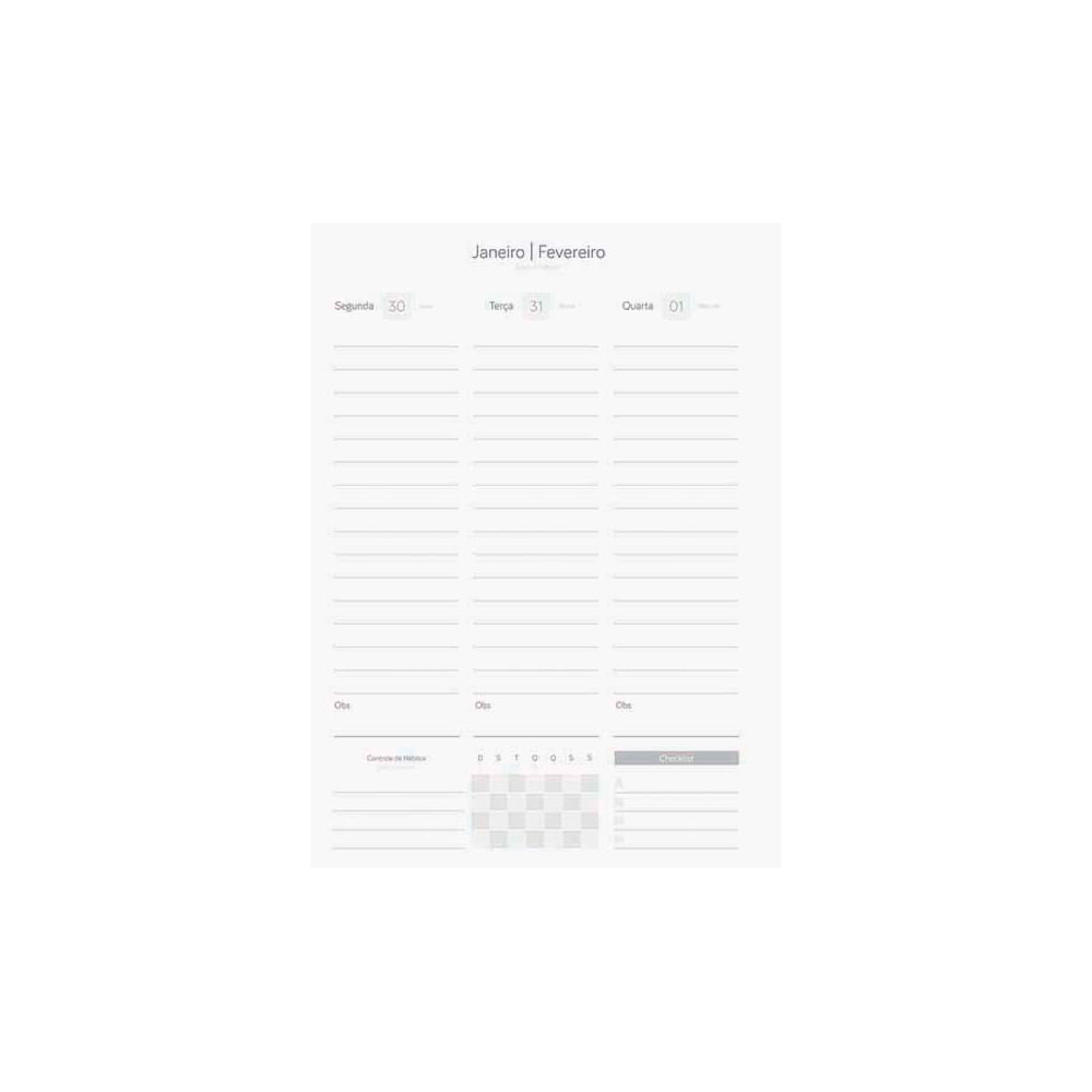 Agenda Planejamento 80Fls Stilo Rosa Jandaia