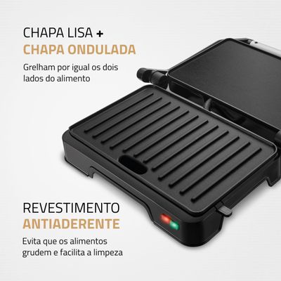 Master Press Duo 180  Mondial Preto/Inox PG-01-180 127V