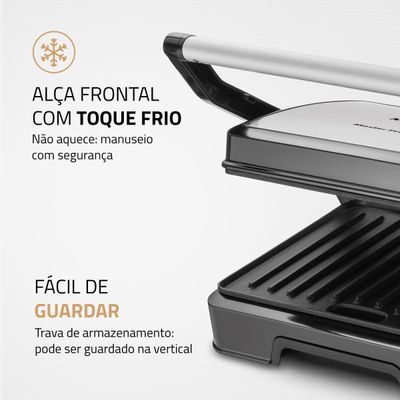 Master Press Duo 180  Mondial Preto/Inox PG-01-180 127V