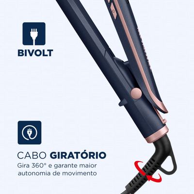 Prancha Alisadora InfraRed Mondial, Azul P-01-IR BIV