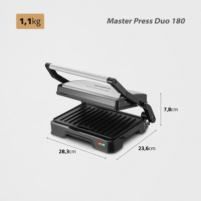 Master Press Duo 180  Mondial Preto/Inox PG-01-180 220V