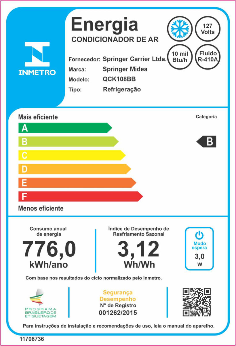 Ar Condicionado De Janela Springer Midea 10.000 Btus Frio Mecânico 127V