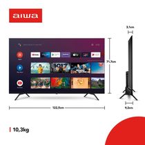 "Smart Tv Aiwa 55? Android, 4k, Dolby Vision &amp; Atmos - Aws-tv-55-bl-01 Biv"
