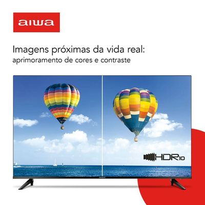 Smart TV Aiwa 50 Android 4k Comando de Voz Dolby Áudio Hdr10 AWS-TV-50-BL-02-A