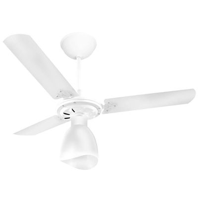 Ventilador De Teto Venti-delta New Delta Light Com 3 Pás Branco 220v 220v