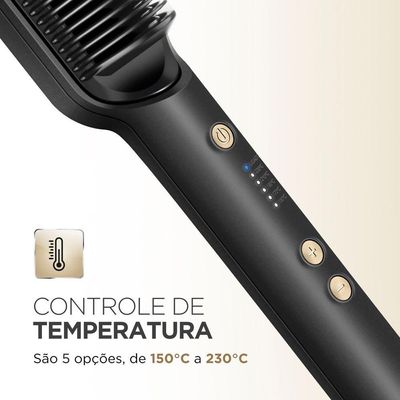 Escova Alisadora Black Gold Mondial Ea-06 Escova Alisadora Ea-06 Bivolt
