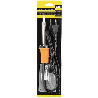 Kit Ferro de Solda Com 2 Tubetes Estanho Com Resina 127V 60W