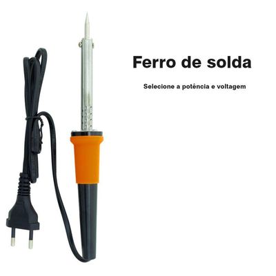 Kit Ferro De Solda Com Sugador E Bico De Silicone 110v 60w