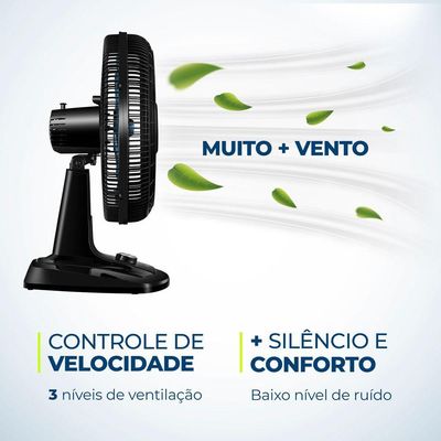 Ventilador De Mesa Super Turbo 8 Pás Mondial Vtx-40-crystal Vent 40cm Vtx-40-crystal 220v/60hz .