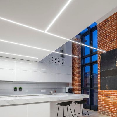 Luminária Led Taschibra Sobrepor Perfil Convex 111 34w Branca Bivolt 4000k Luz Neutra