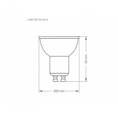 Lâmpada Led Dicroica Mr16 Tdl 25 4w Taschibra Bivolt 4000k Luz Neutra