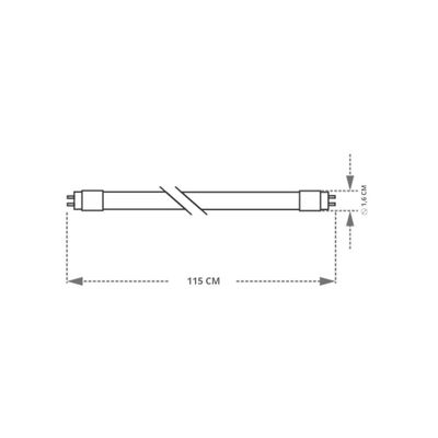 Lâmpada Tubo Led T5 9w 55 Cm G5 Taschibra Bivolt 4000k Luz Neutra