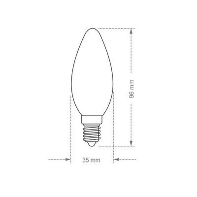 Lâmpada Incandescente Taschibra Vela Leitosa 40w E14 110v