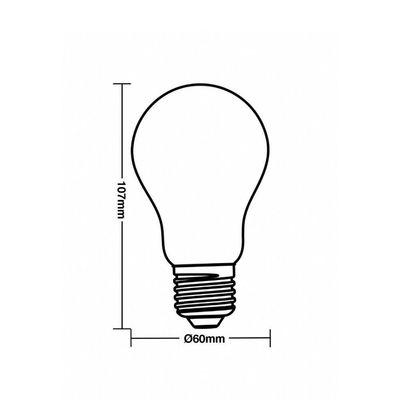 Lâmpada Taschibra Flicker Bulbo A60 Efeito Chama E27 110v