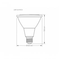 Lâmpada Led Par 38 14w E27 Ip65 Taschibra Bivolt 6500k Luz Fria