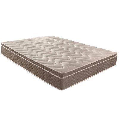 Cama Box Baú Queen: Colchão Espuma Paropas D33 / Ep Confort Ultra Firme + Base Brown(158X198)