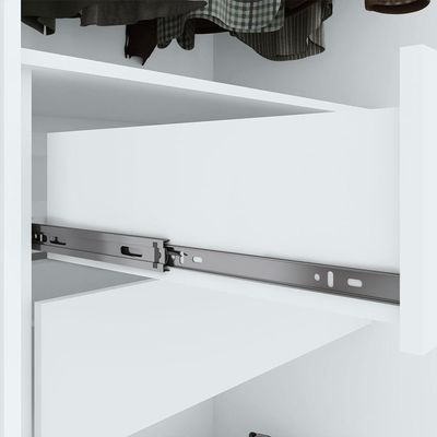 Guarda-roupa Casal Easy Slim 8 Portas Com Espelho Branco