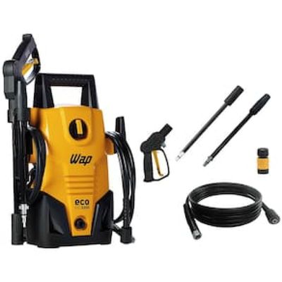 Lavadora de Alta Pressão Wap Eco Fit 2200 1500psi 1400W com Jato de Água Leque e Concentrado, Sistema Stop Total - Amarelo/Preta Laranja / preto / 220